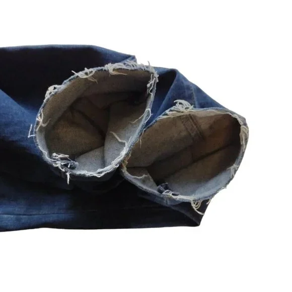 Ava Viv Jeans Womens 18w Distressed Stretch Raw Hem - Picture 10 of 13